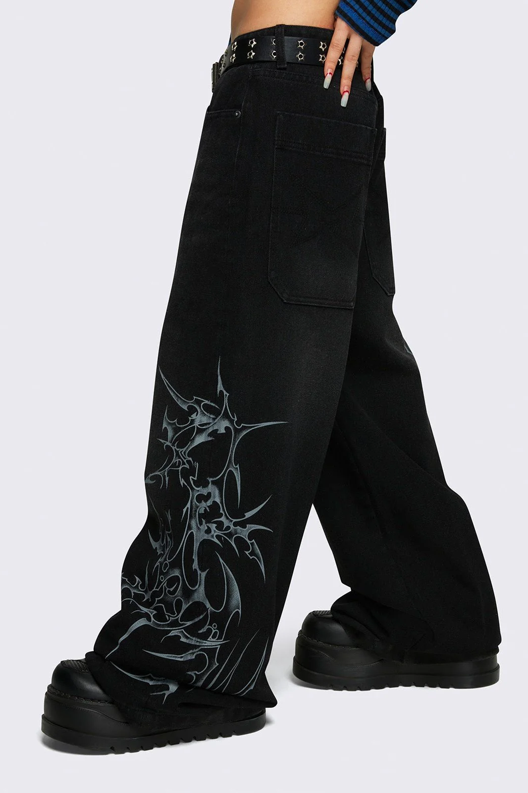Blaze Graphic Baggy Jeans - Image 3