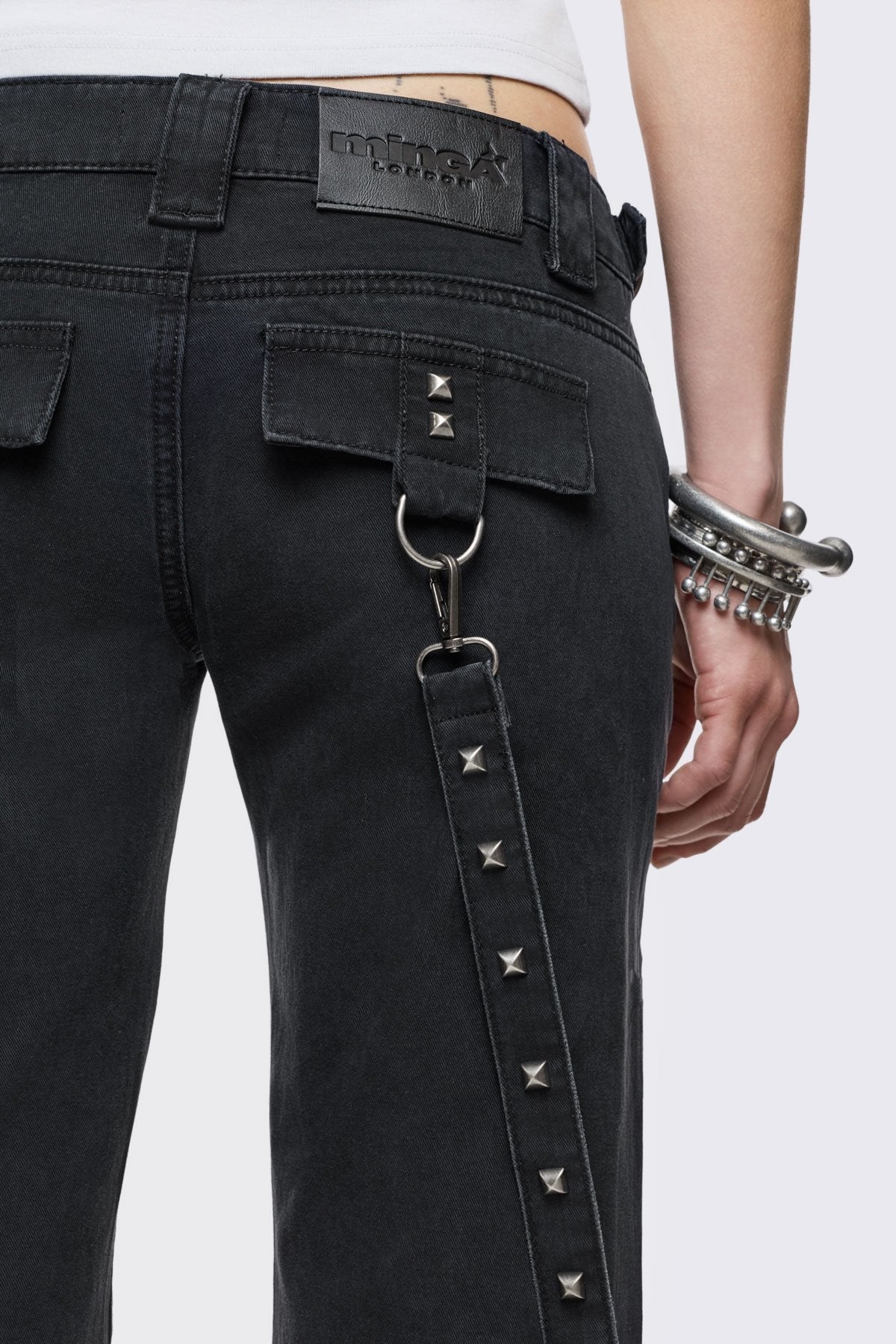Bruise Cargo Flared Jeans - Image 8