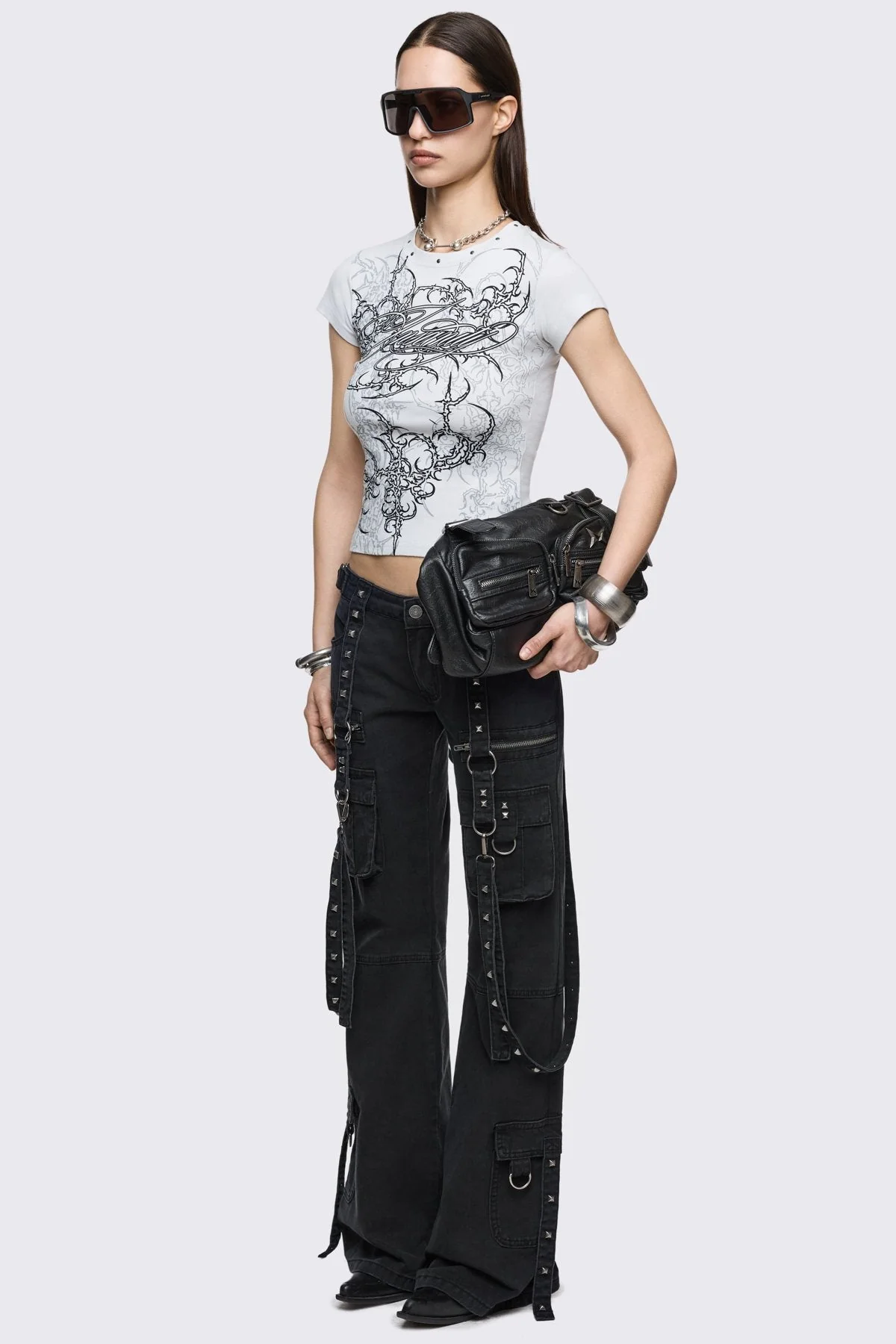Bruise Cargo Flared Jeans - Image 9