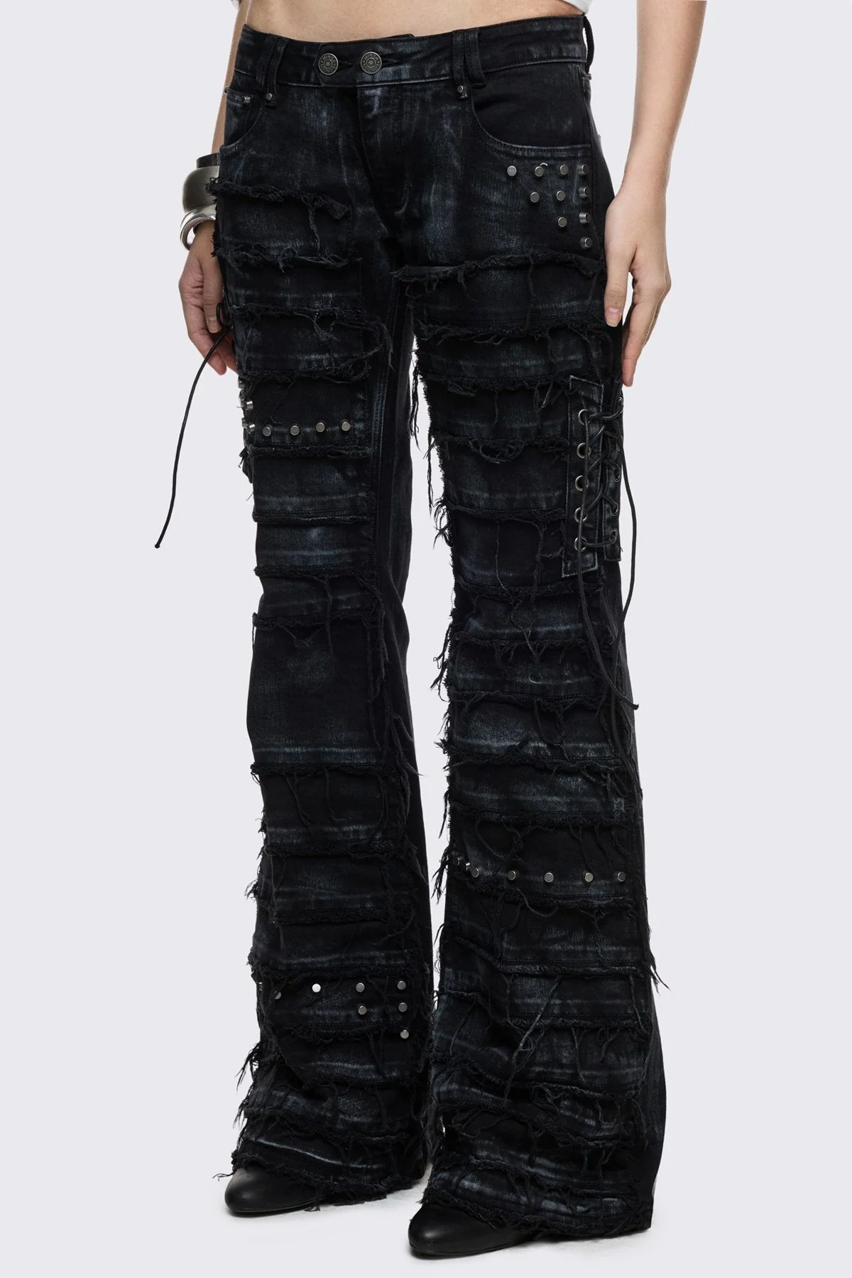 Dash Distressed Flared Jeans - Image 6