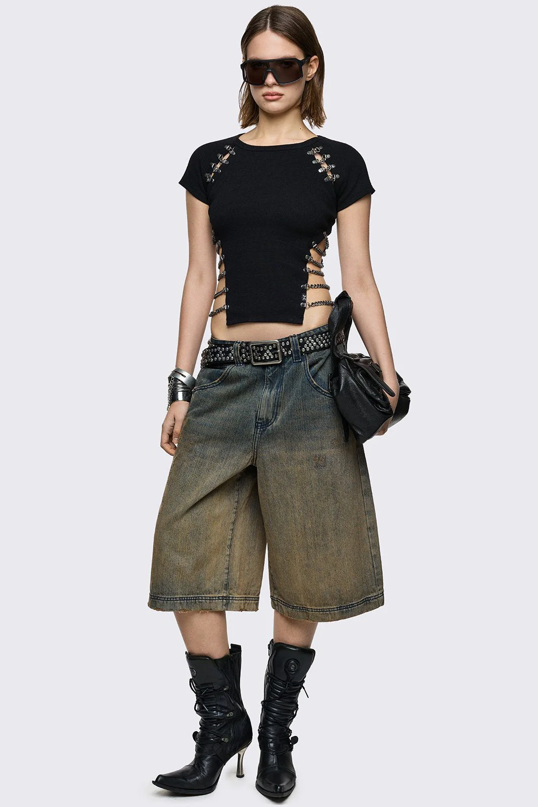 Dust Ombre Washed Jorts - Image 2