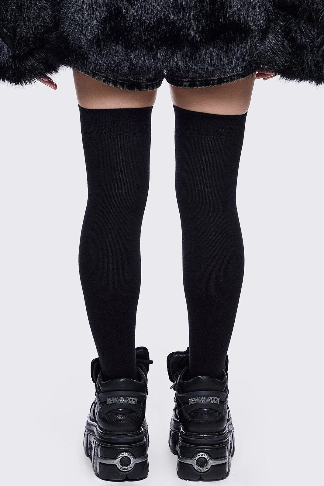 Fallen Angel Black Thigh Highs - Image 3