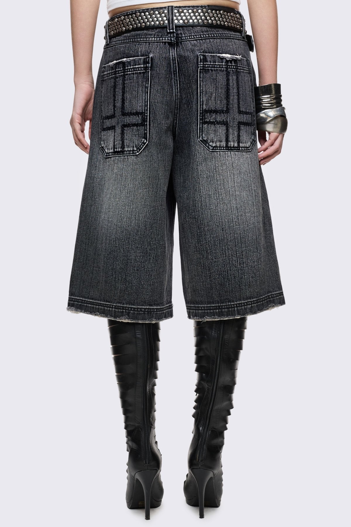 Fallen Distressed Jorts - Image 5