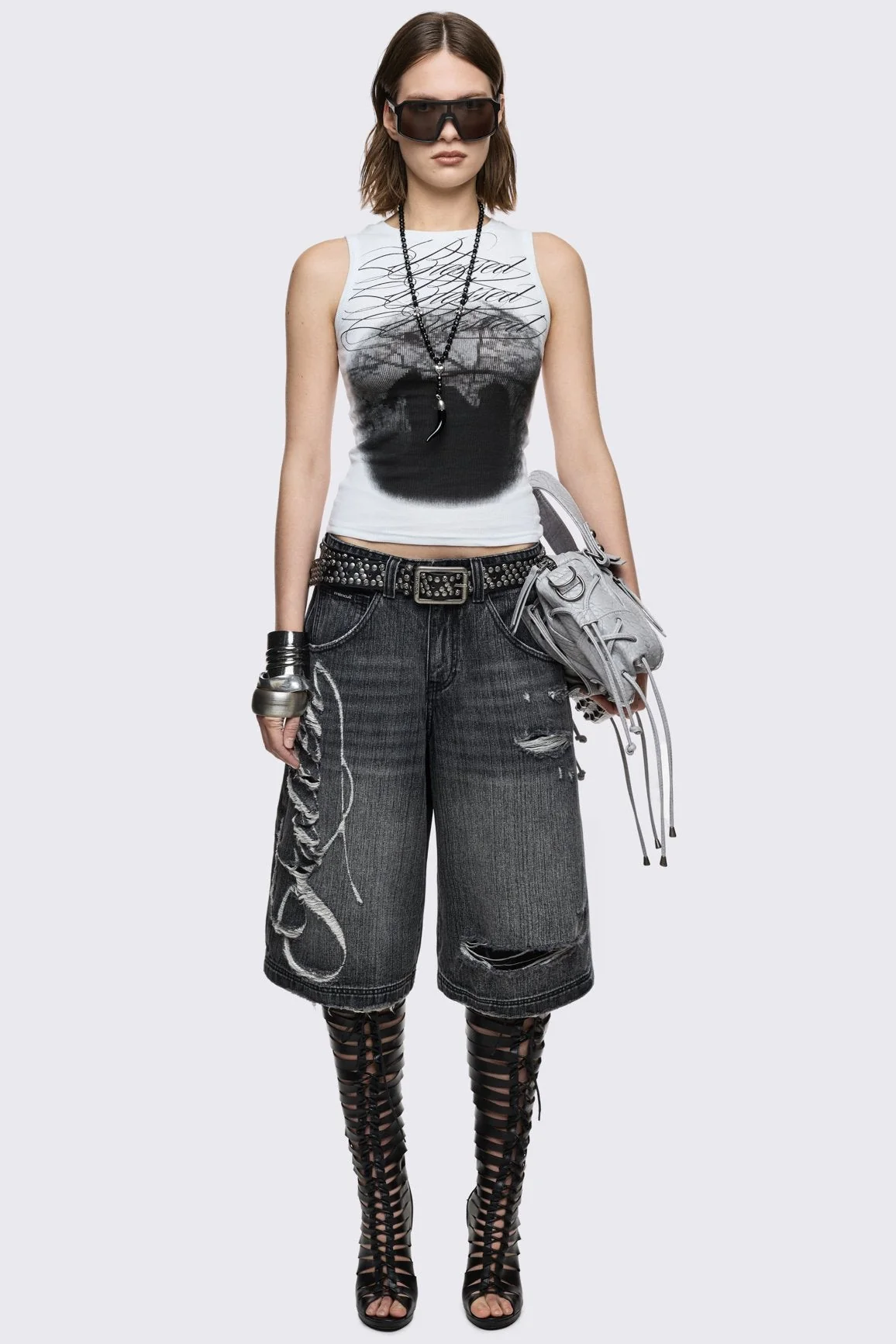 Fallen Distressed Jorts - Image 7
