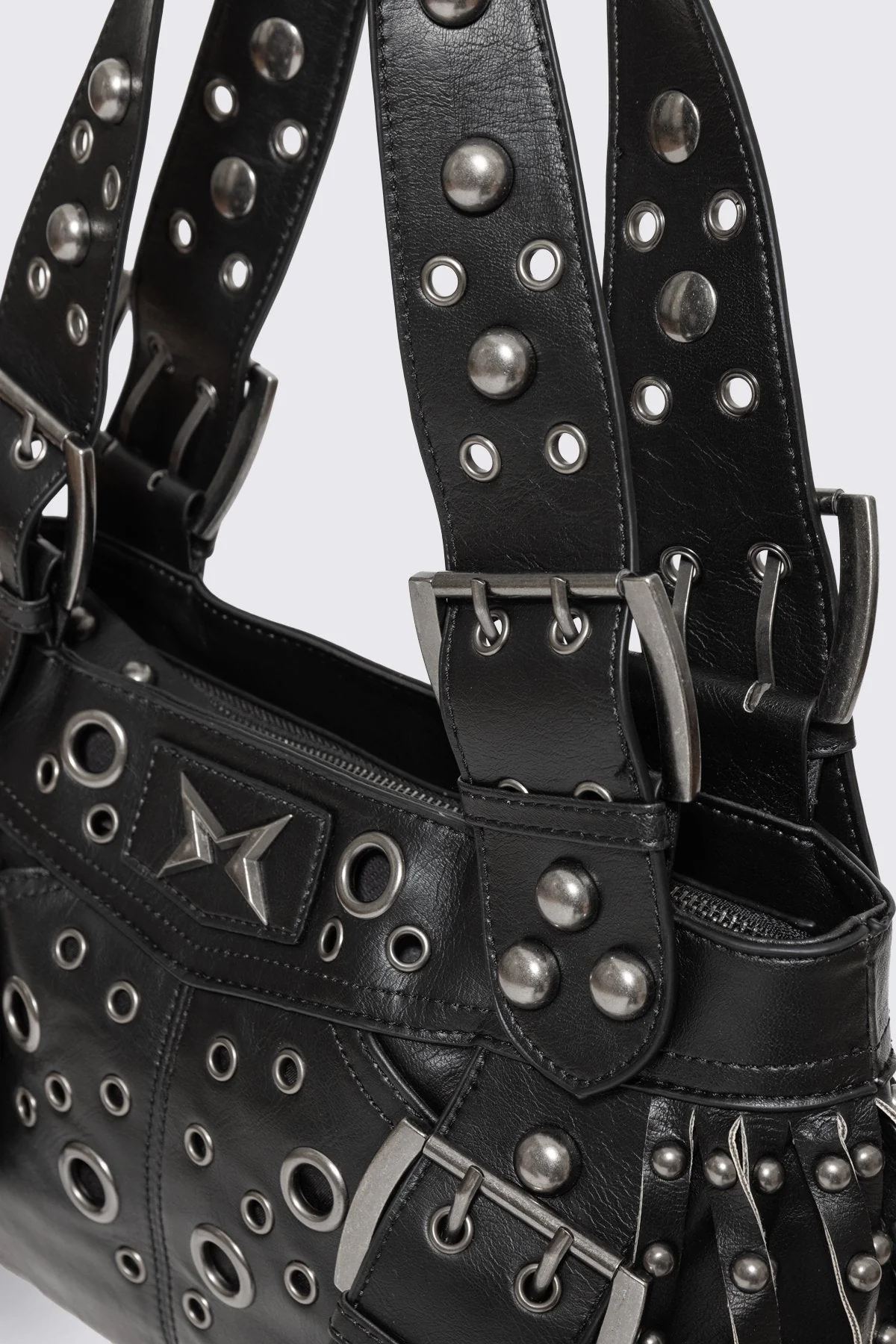 Fern Studded Fringe Shoulder Bag - Image 3