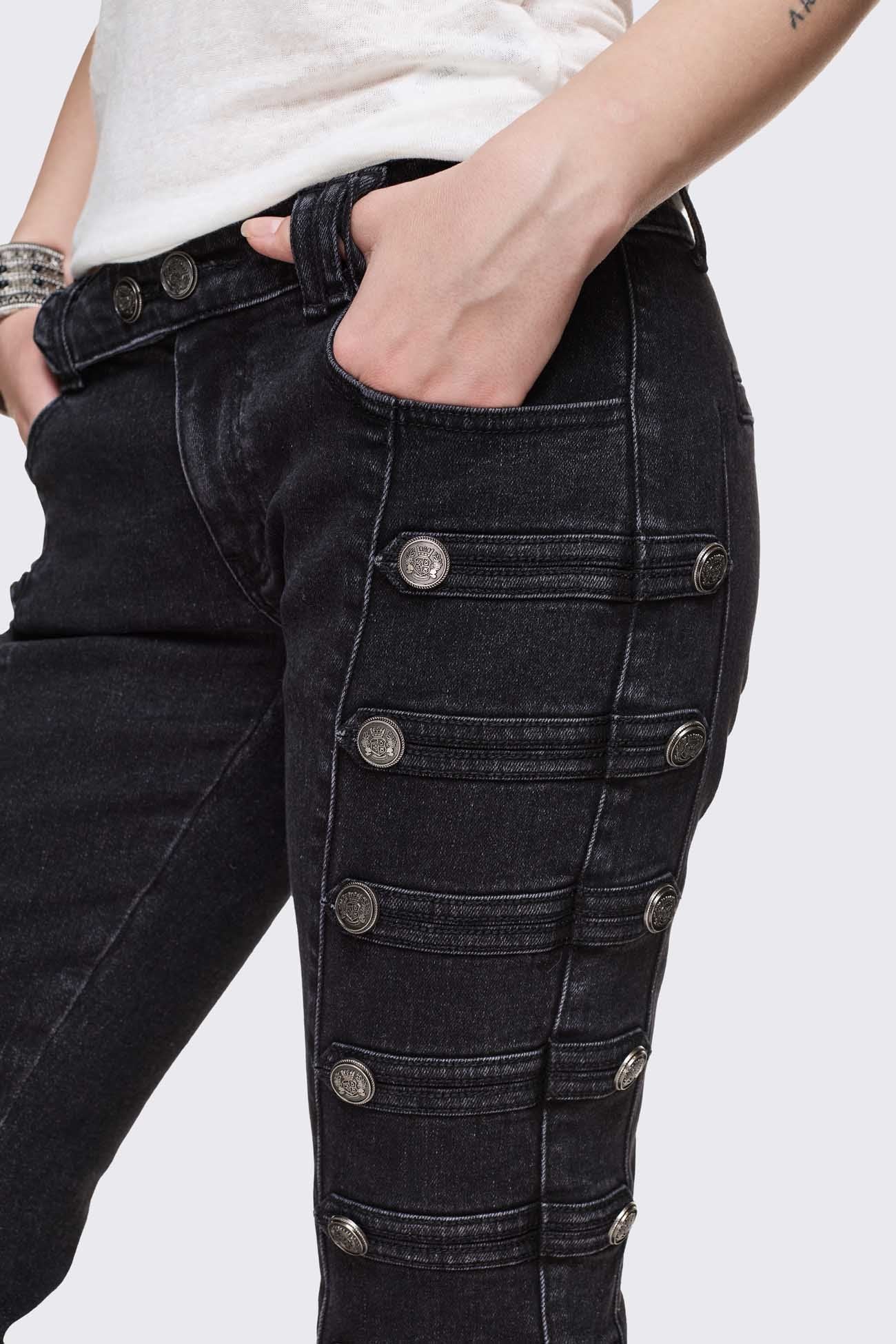 Hilda Military Flared Jeans - Image 4