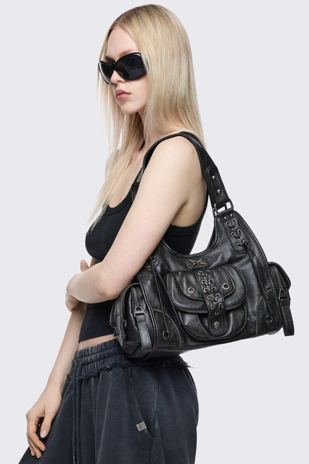 Jules Faux Leather Shoulder Bag - Image 2