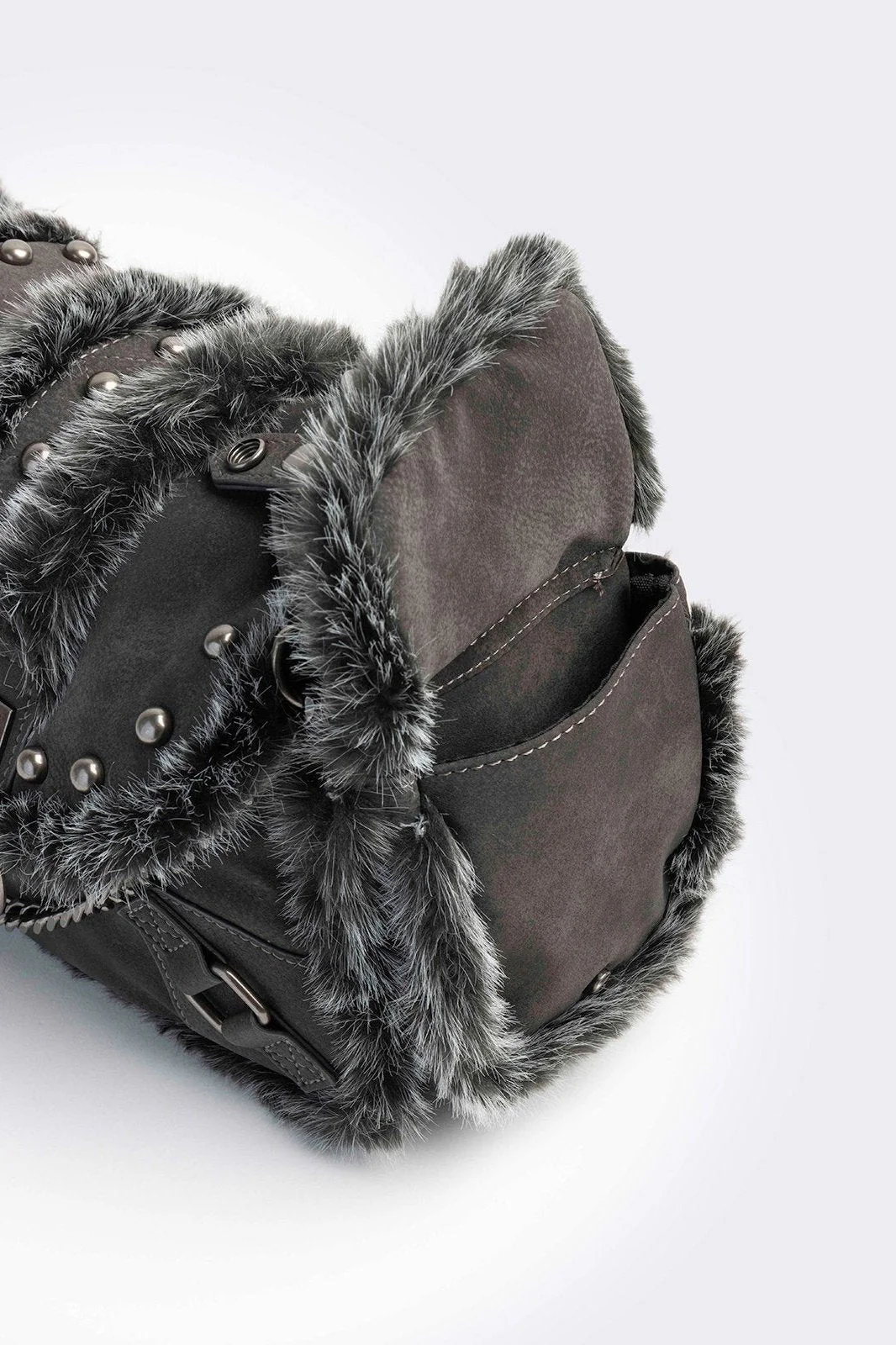Polly Faux Suede Shoulder Bag - Image 4