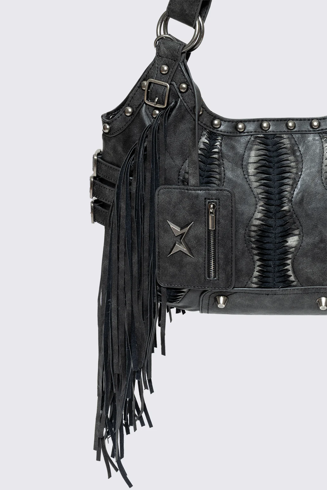 Suki Fringe Faux Shoulder Bag - Image 3