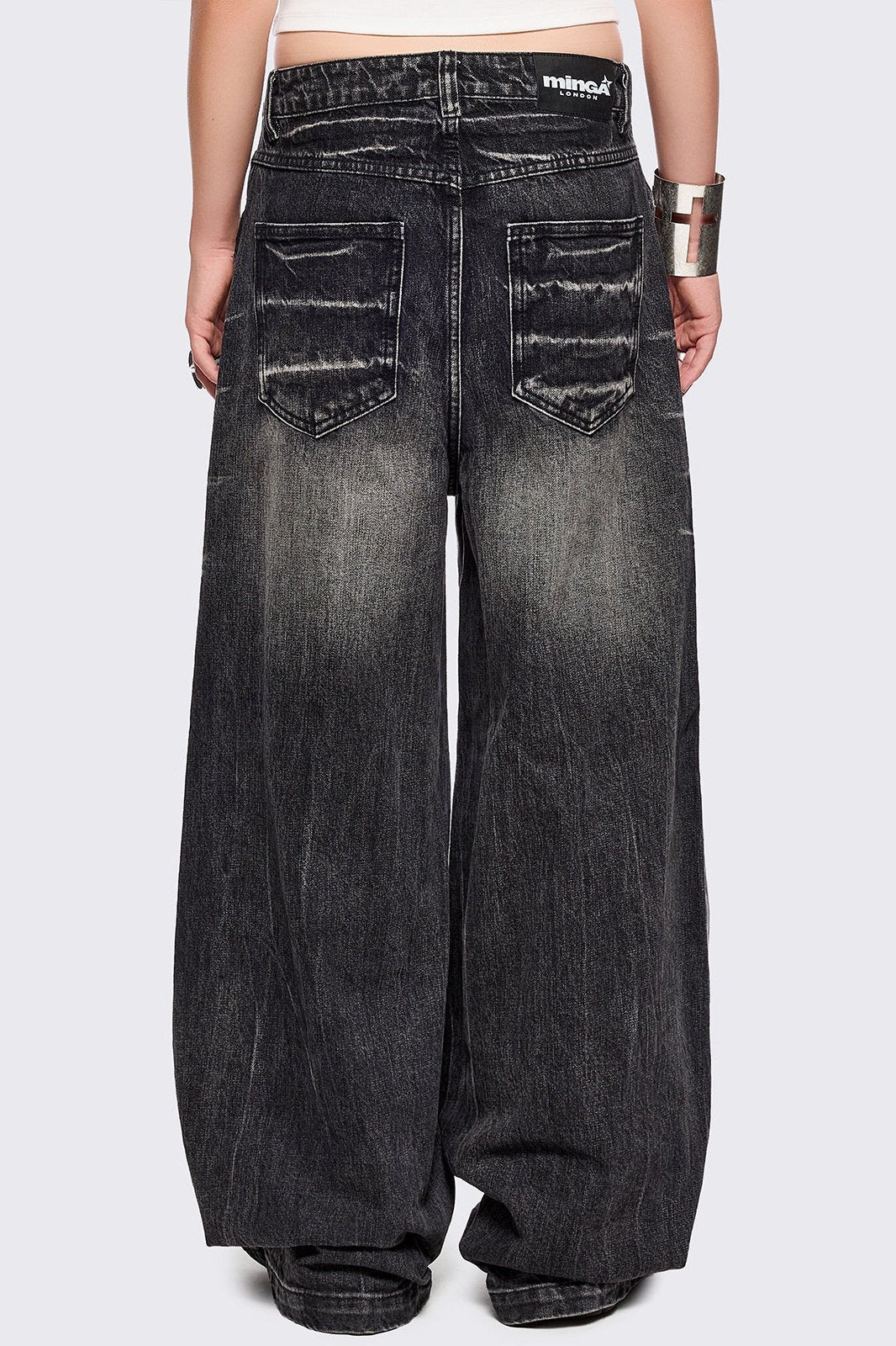 Volt Black Baggy Jeans - Image 3