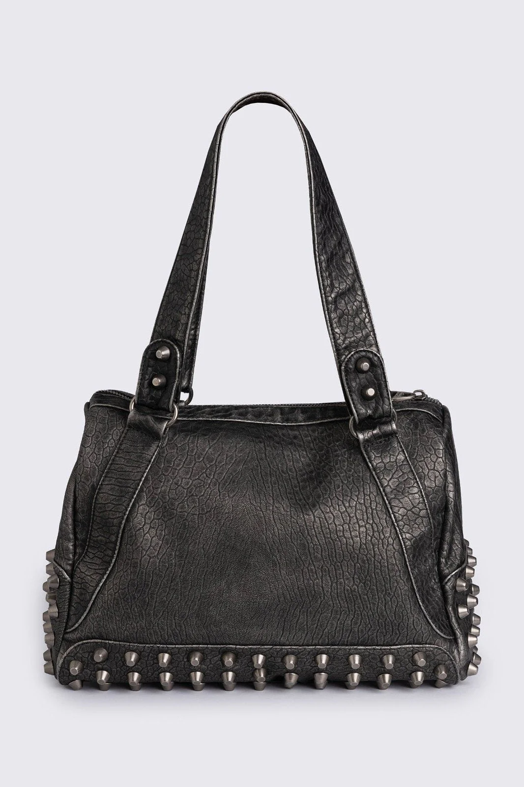 Xena Studded Faux Leather Shoulder Bag - Image 5